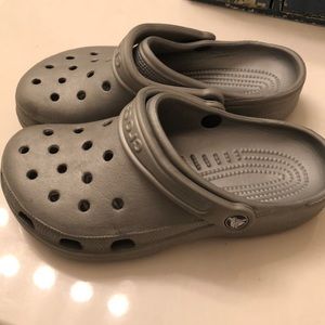 Grey crocs